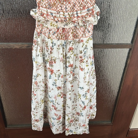 Anthropologie Floral Midi Dress with Ruffle Details size Small - Picture 8 of 16